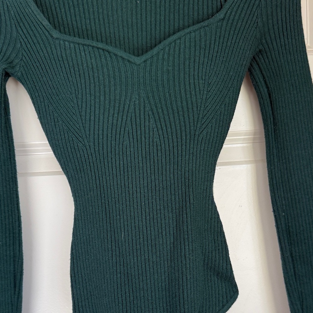 Abercrombie & Fitch Dark Green Sweater - Picture 4 of 6